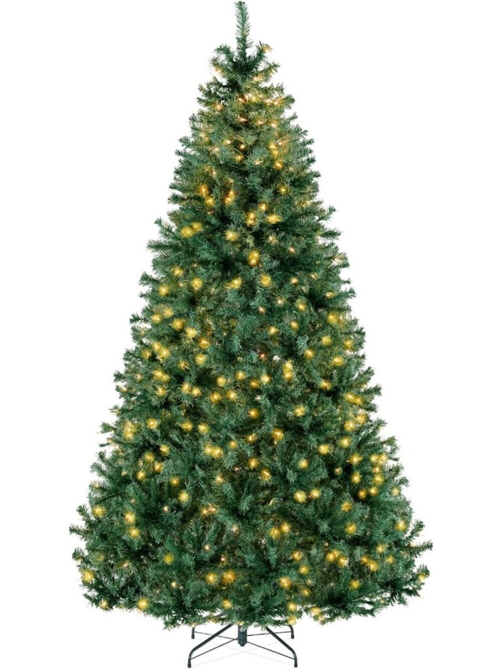 Best Choice Products 6Ft Pre-Lit Christmas Tree w/Twinkling LEDs, Premium Green